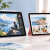 iPad Air第5世代とiPad第10世代を並べて画面や用途の違いを比較したイメージ