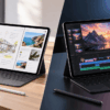 iPad AirとiPad Proの違いをイメージした2台のタブレット比較
